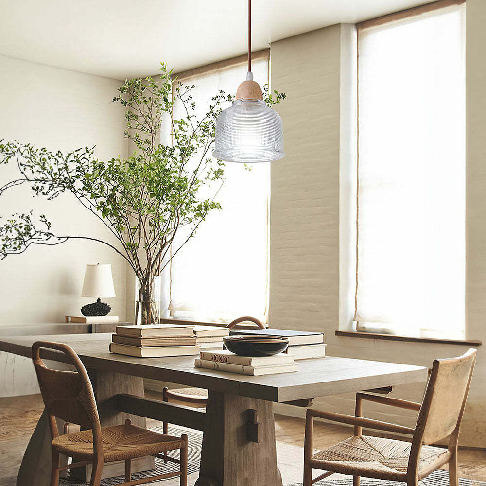 Small Glass Dining Room Clear Pendant Lights