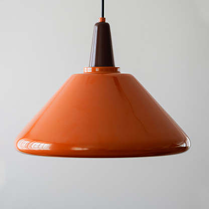 Orange Iron Simple Kitchen Pendant Light