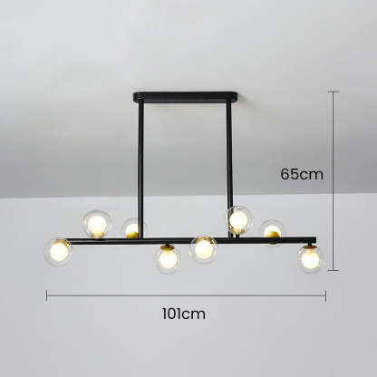 Modern Glass Ceiling Bar Lights For Kitchen Island