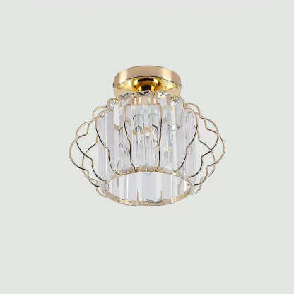 Modern Luxurious Gold Crystal Hallway Ceiling Light