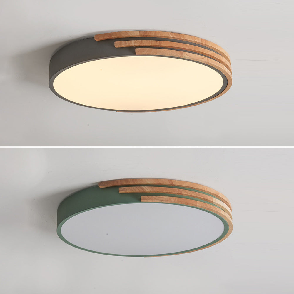 Modern Wood Bedroom LED Ceiling Lights