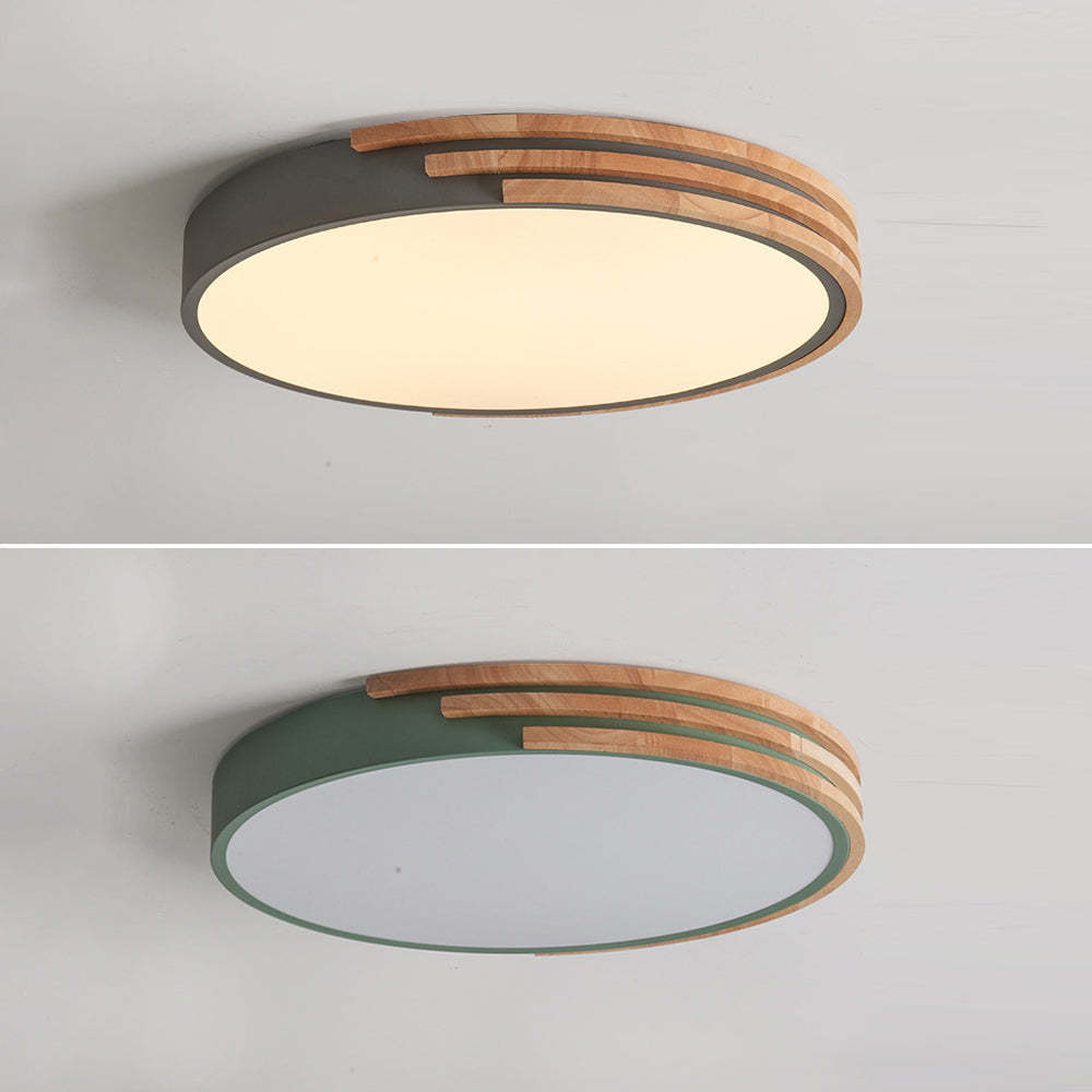 Modern Wood Bedroom LED Ceiling Lights