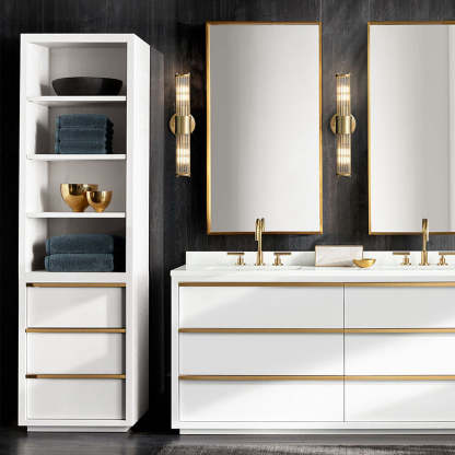 Modern Iron Gold Bathroom Wall Lights