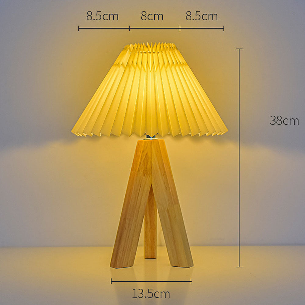 Retro Wood Simple LED Mini Bedroom Table Lamps