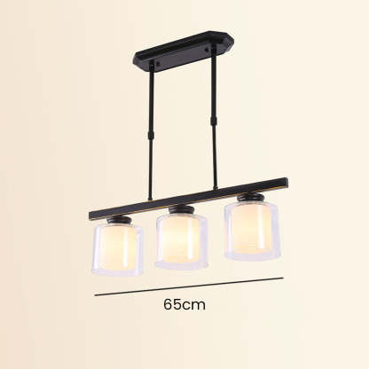 Multi-Bulbs Glass Dining Room Ceiling Lights