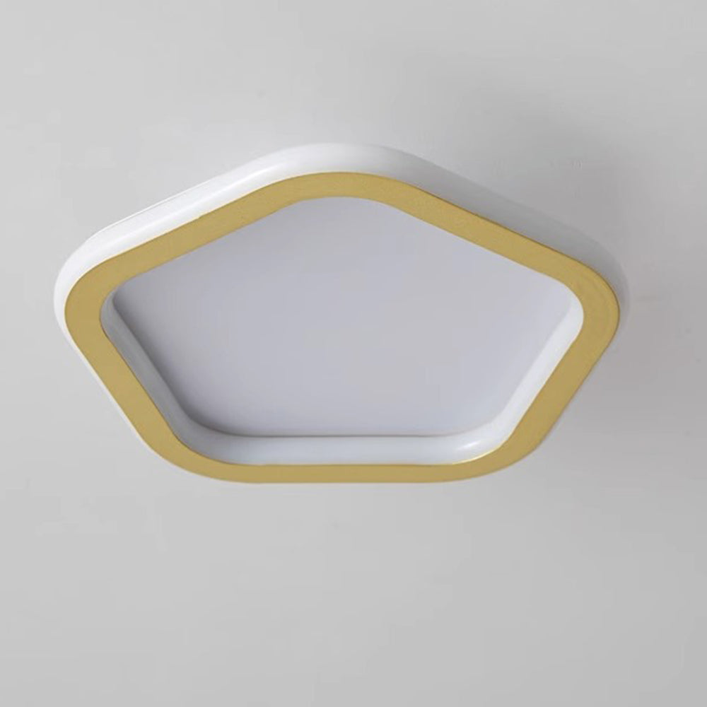 Modern Geometric Iron LED Ceiling Lights For Bedroom