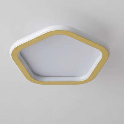Modern Geometric Iron LED Ceiling Lights For Bedroom