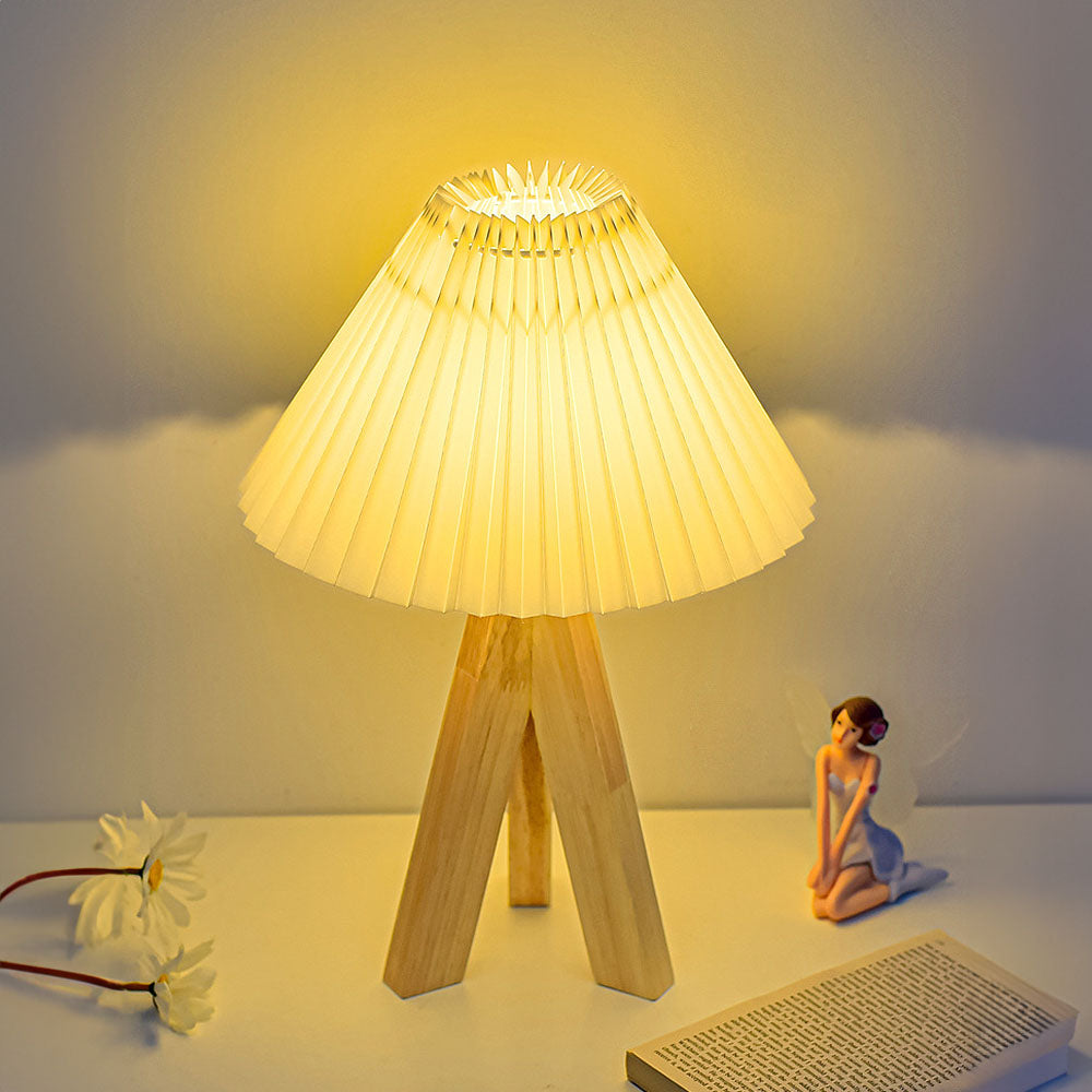 Retro Wood Simple LED Mini Bedroom Table Lamps