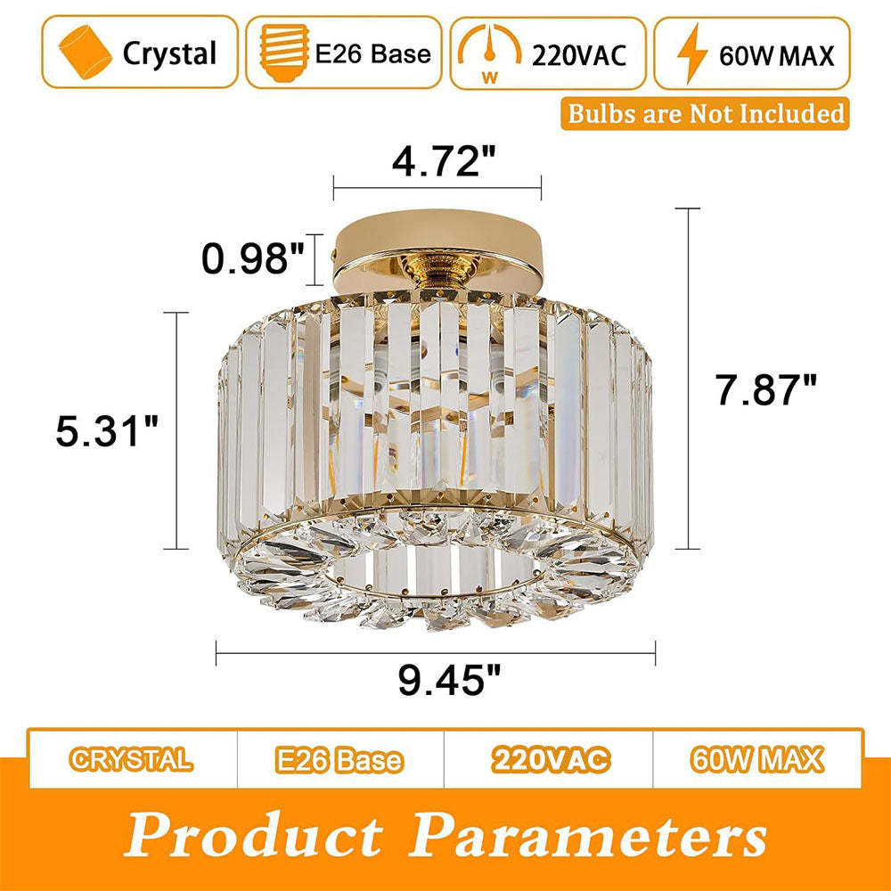 Modern Crystal Ceiling Lamp For Hallway