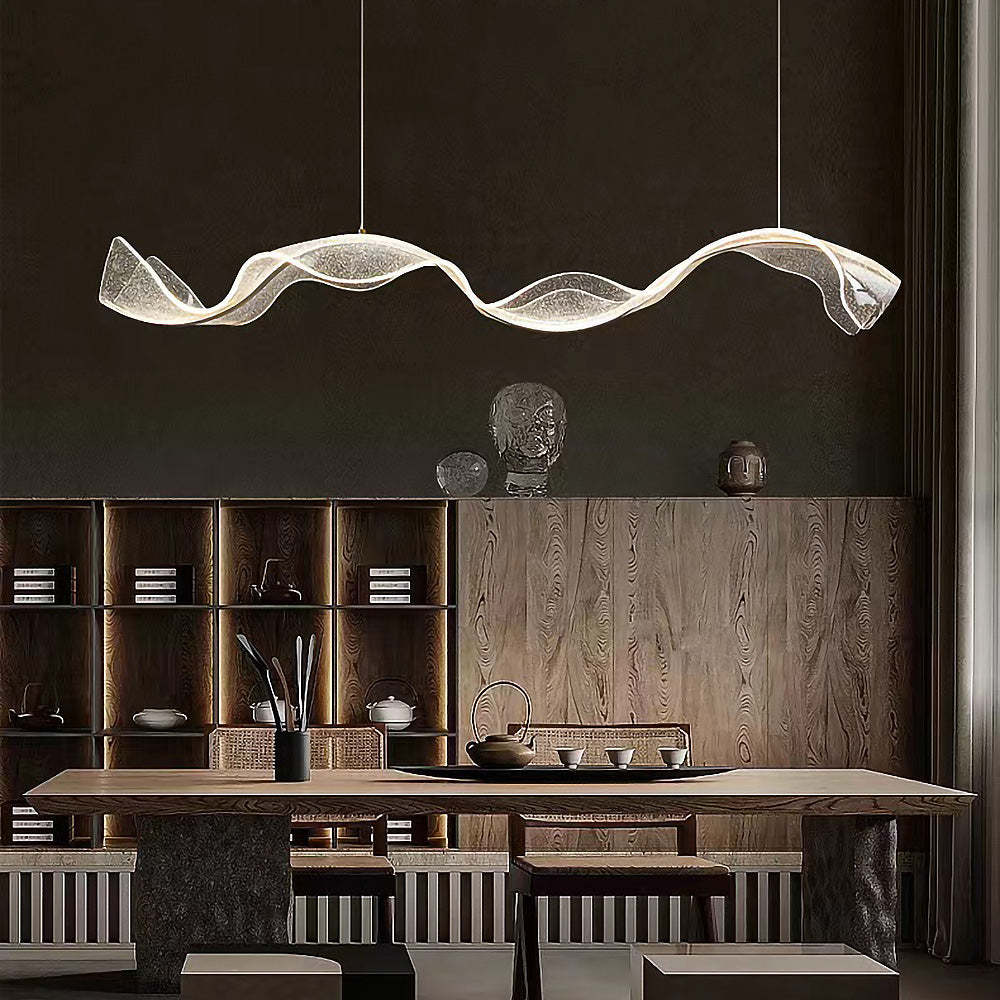 Designer Modern Nordic Wavy LED Island Lighting