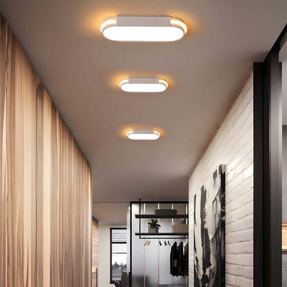 Industrial Acrylic Long Elegant Living Room Flush LED Ceiling Lights