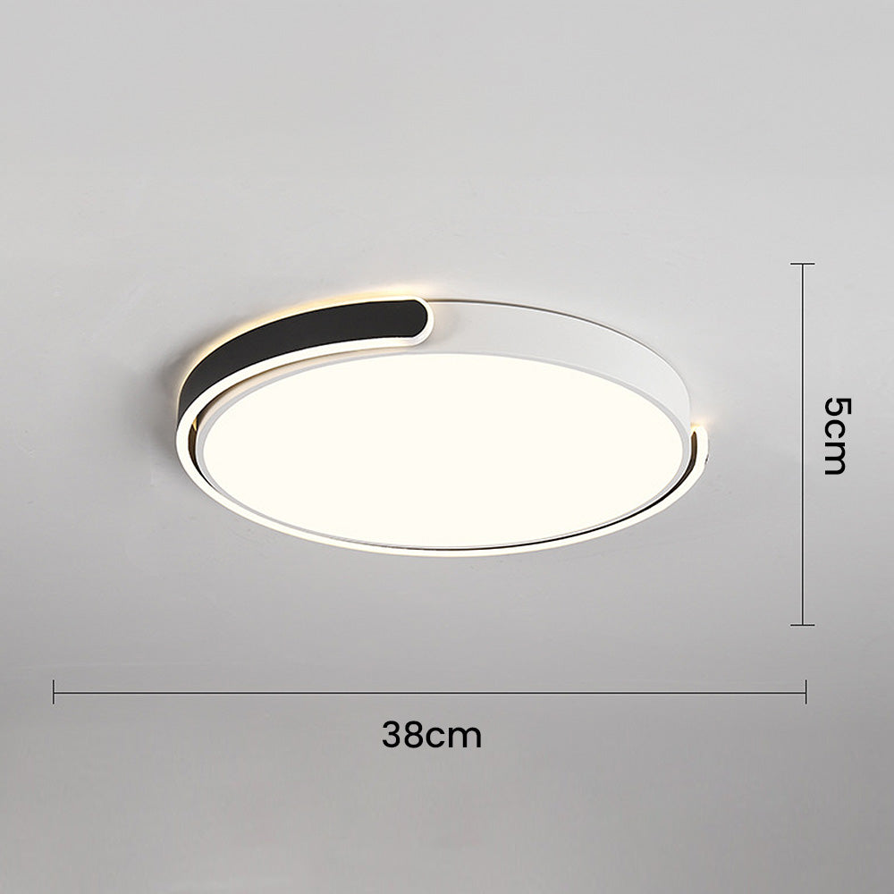 Minimalist Round Acrylic Colorful Bedroom LED Ceiling Light