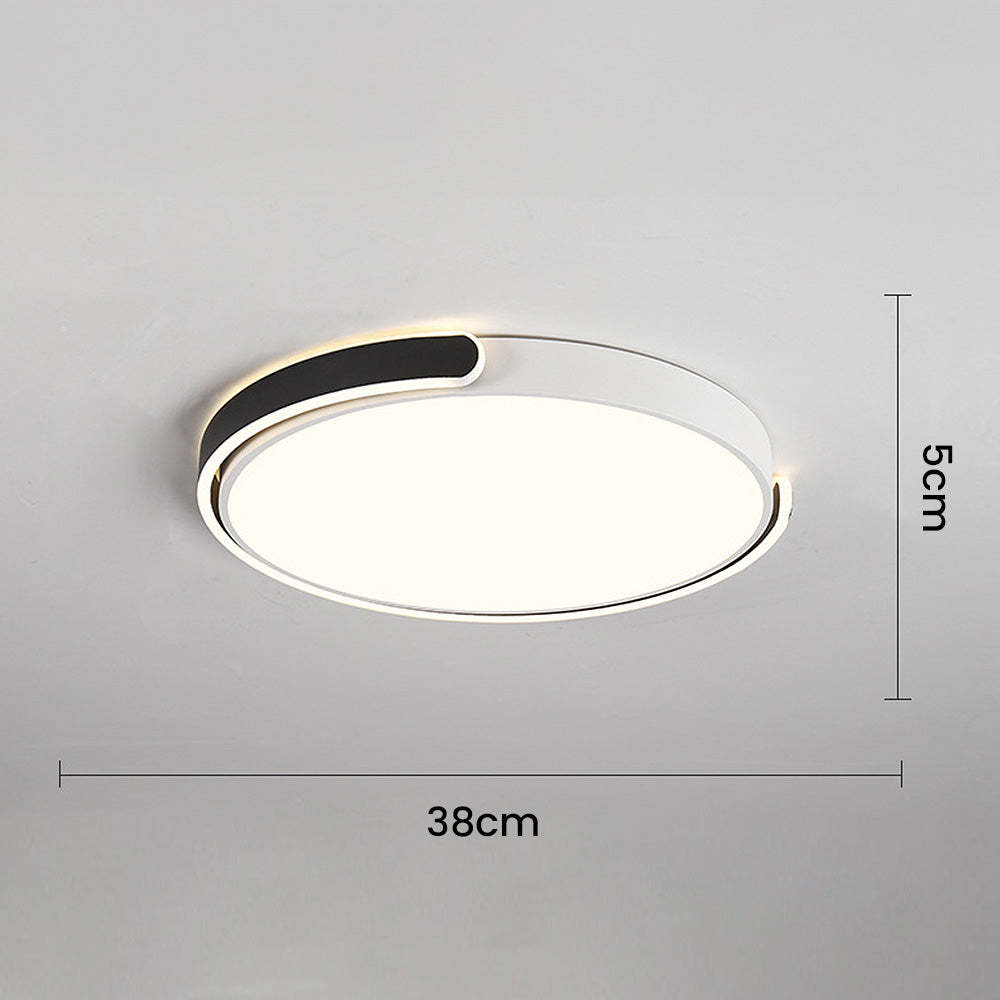 Minimalist Round Acrylic Colorful Bedroom LED Ceiling Light