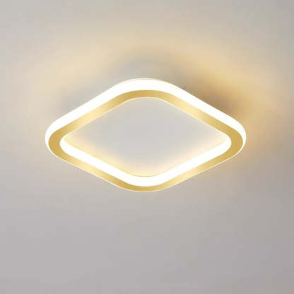 Modern Geometric Iron LED Ceiling Lights For Bedroom