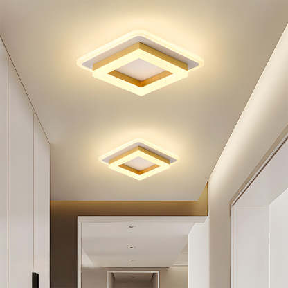 Geometric Square Hallway LED Ceiling Lights