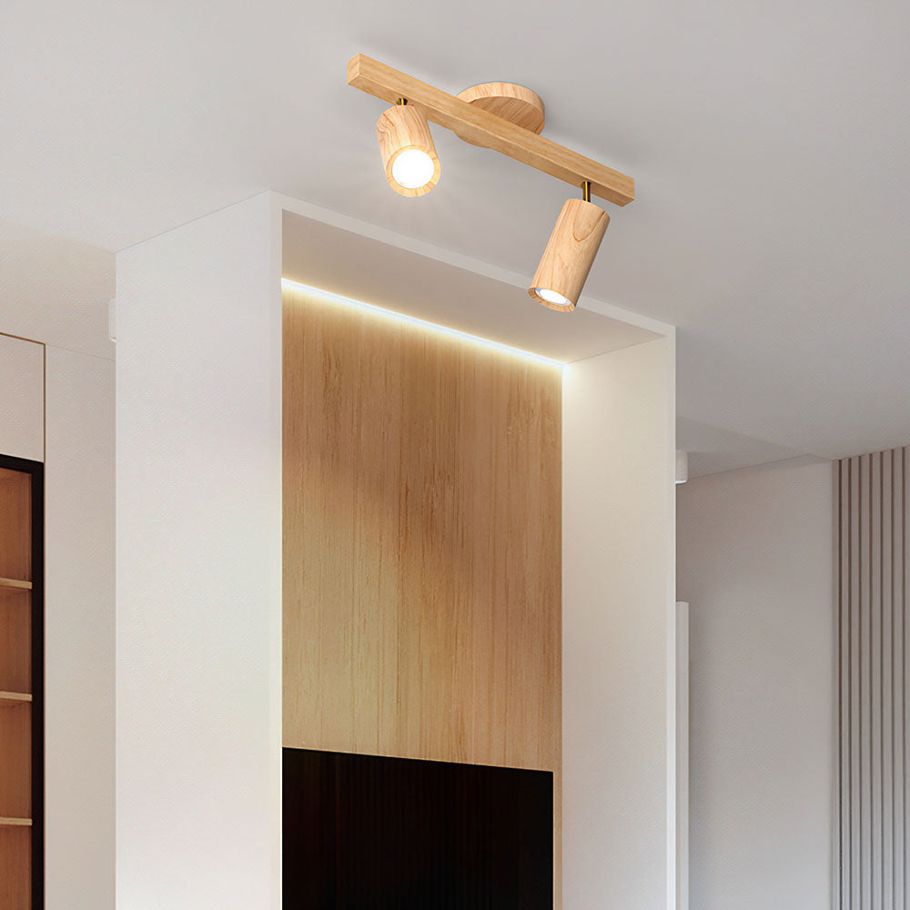 Wood Spotlight LED Living Room Ceiling Lights