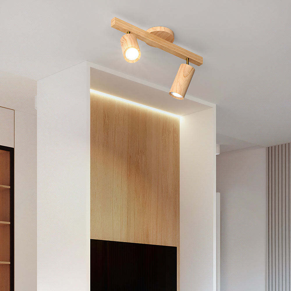 Wood Spotlight LED Living Room Ceiling Lights