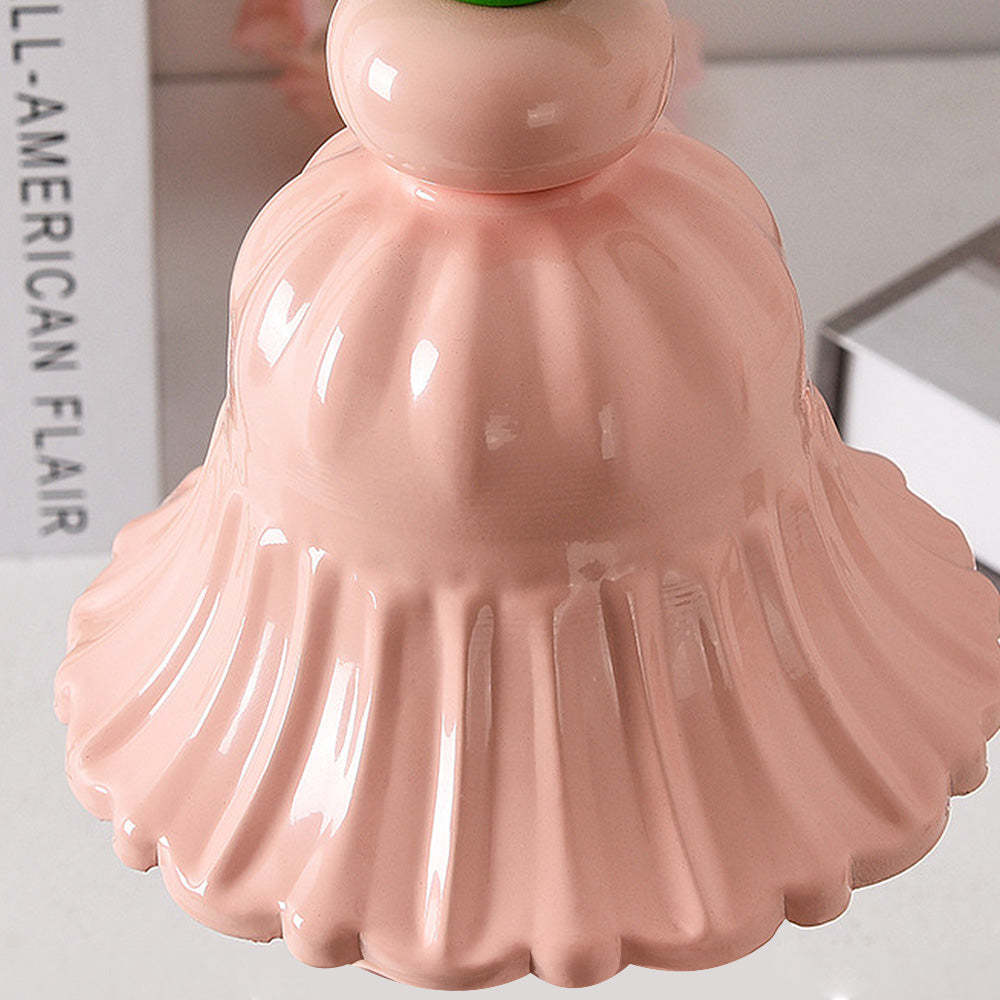 Modern Glass Pink Cute Bedroom Candle Warmer Lamp