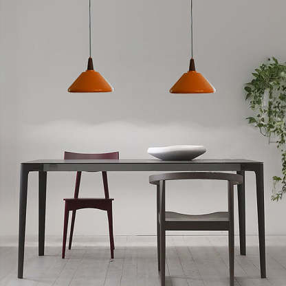 Orange Iron Simple Kitchen Pendant Light