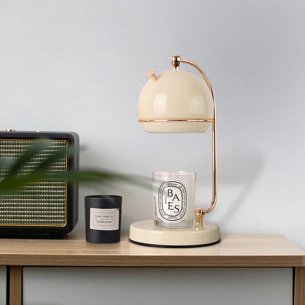 Contemporary Simple Glass White Nordic Candle Warmer Lamp