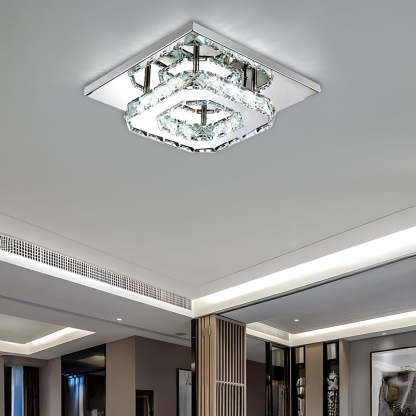 Contemporary Luxurious Crystal Hallway LED Ceiling Lights