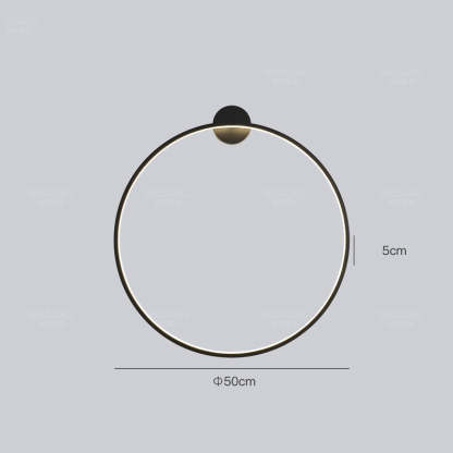 Minimalist Circle Background Decoration Wall Light -Homdiy