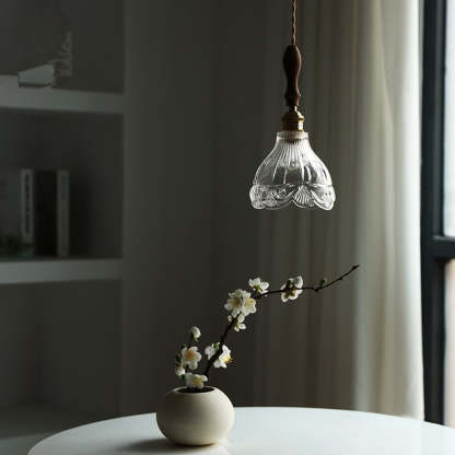 Vintage Small Glass Pendant Lighting For Bedroom