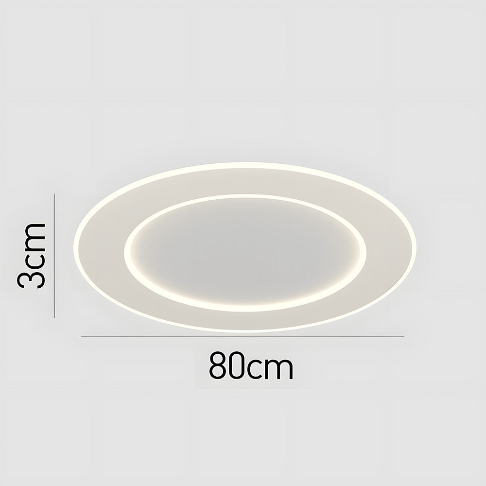 Modern Minimalist White Acrylic LED Ceiling Light for Living Room