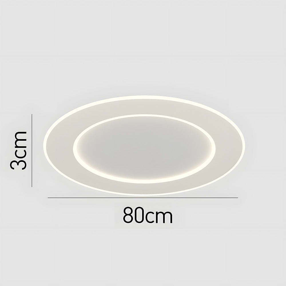 Modern Minimalist White Acrylic LED Ceiling Light for Living Room