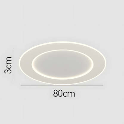 Modern Minimalist White Acrylic LED Ceiling Light for Living Room