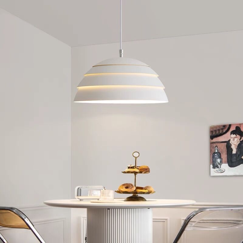 Modern Bowl Metal Pendant Light for Dining Room & Living Room -Homdiy