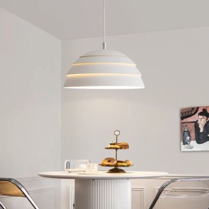 Modern Bowl Metal Pendant Light for Dining Room & Living Room -Homdiy