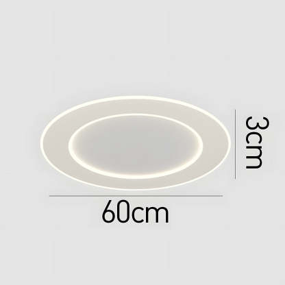 Modern Minimalist White Acrylic LED Ceiling Light for Living Room