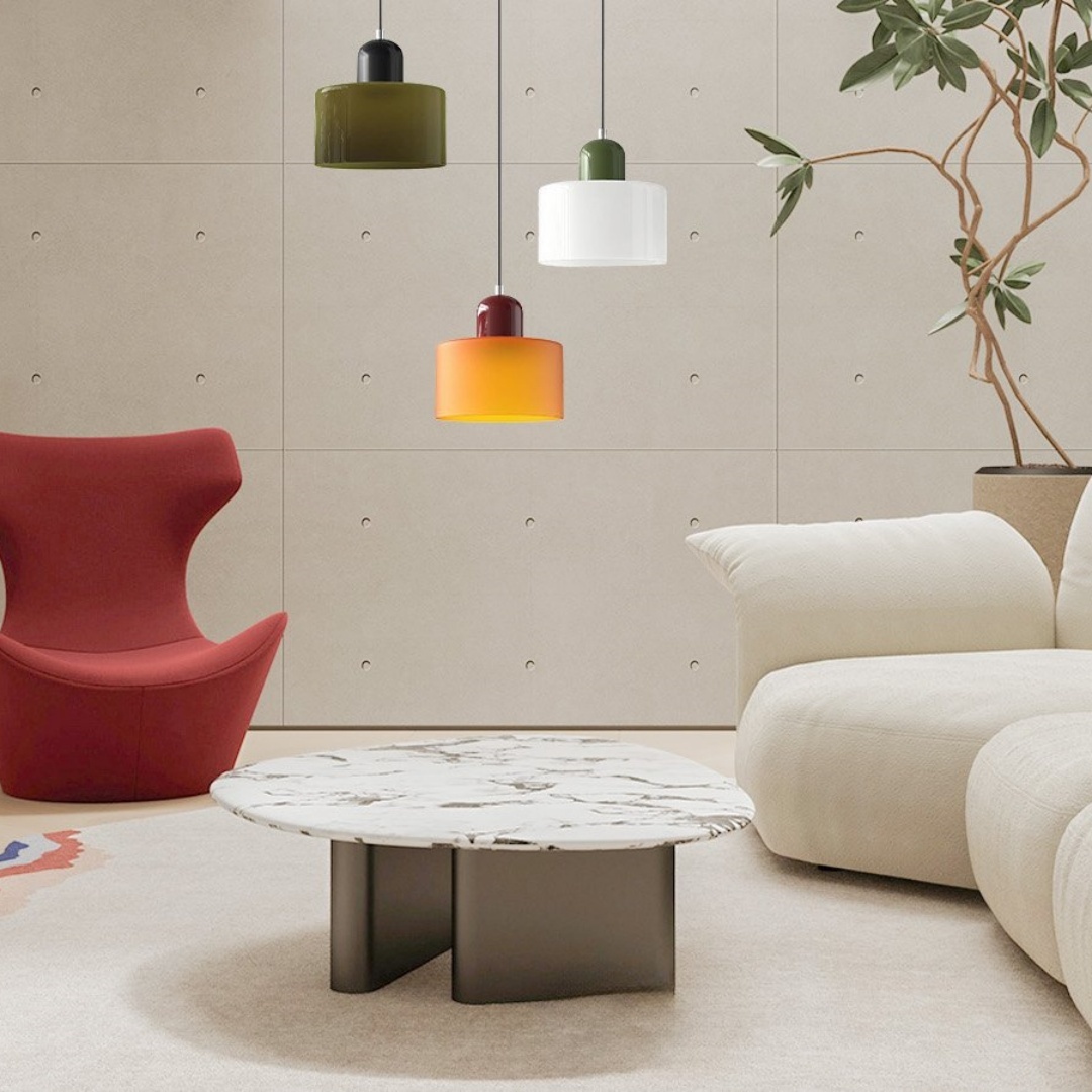 Modern Bauhaus Glass Pendant Lamp
