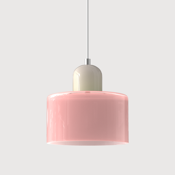 Morandi Cylinder Glass Ceiling Pendant Light
