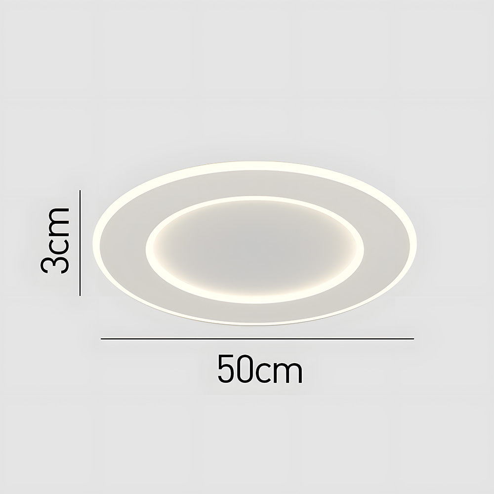 Modern Minimalist White Acrylic LED Ceiling Light for Living Room