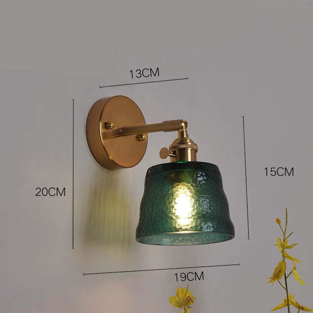 Retro Industrial Glass Warm Wall Sconce