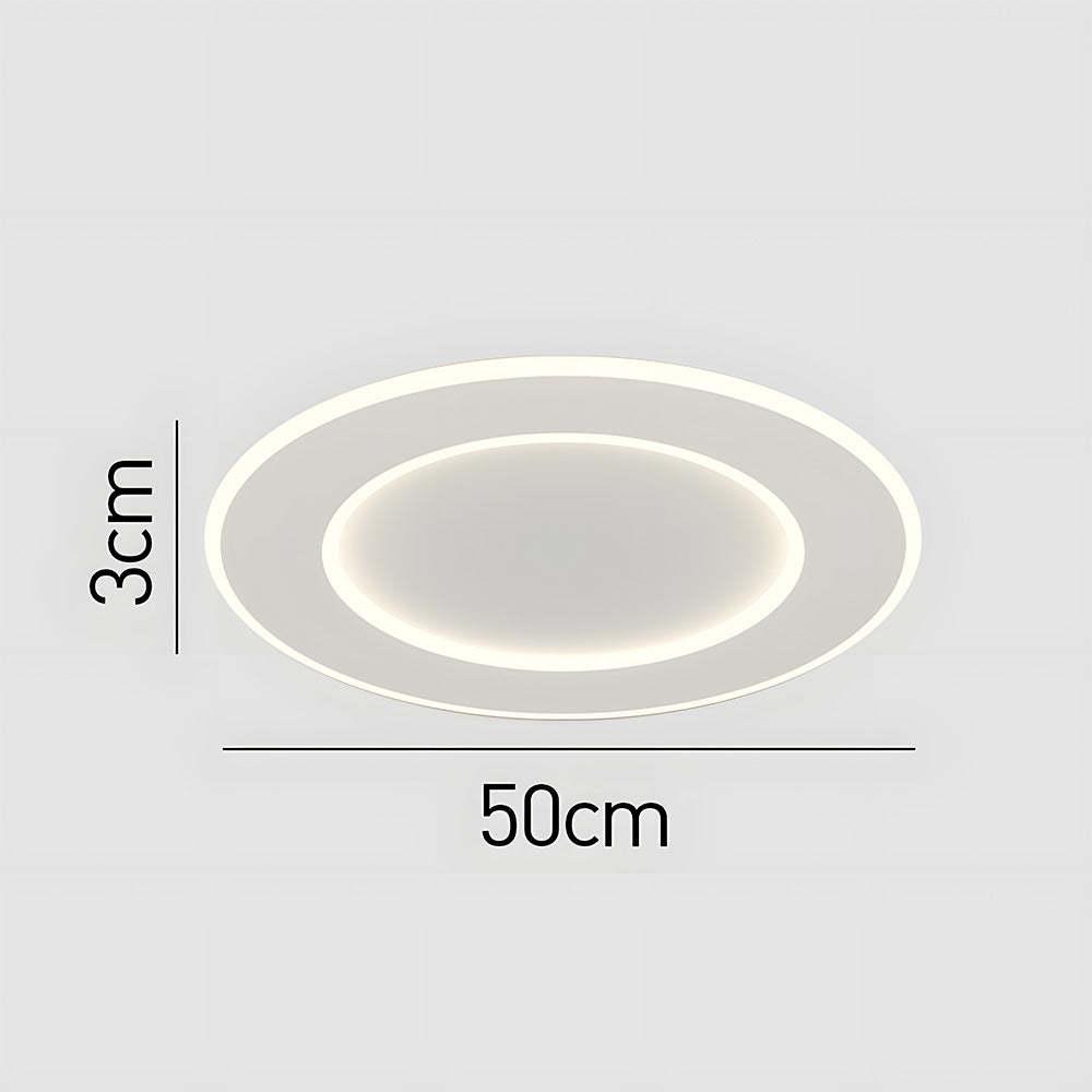 Modern Minimalist White Acrylic LED Ceiling Light for Living Room