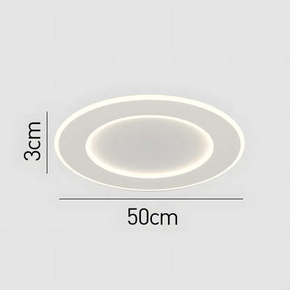 Modern Minimalist White Acrylic LED Ceiling Light for Living Room