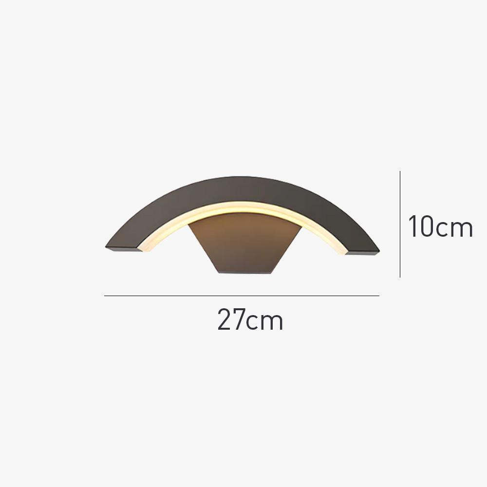 Modern Black Outdoor Wall Lights for Garden