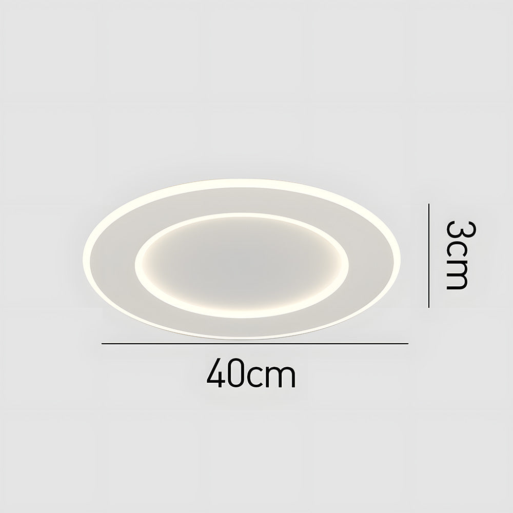 Modern Minimalist White Acrylic LED Ceiling Light for Living Room
