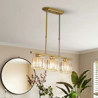 Nordic Multi-Head Designer Long Gold Island Lamps