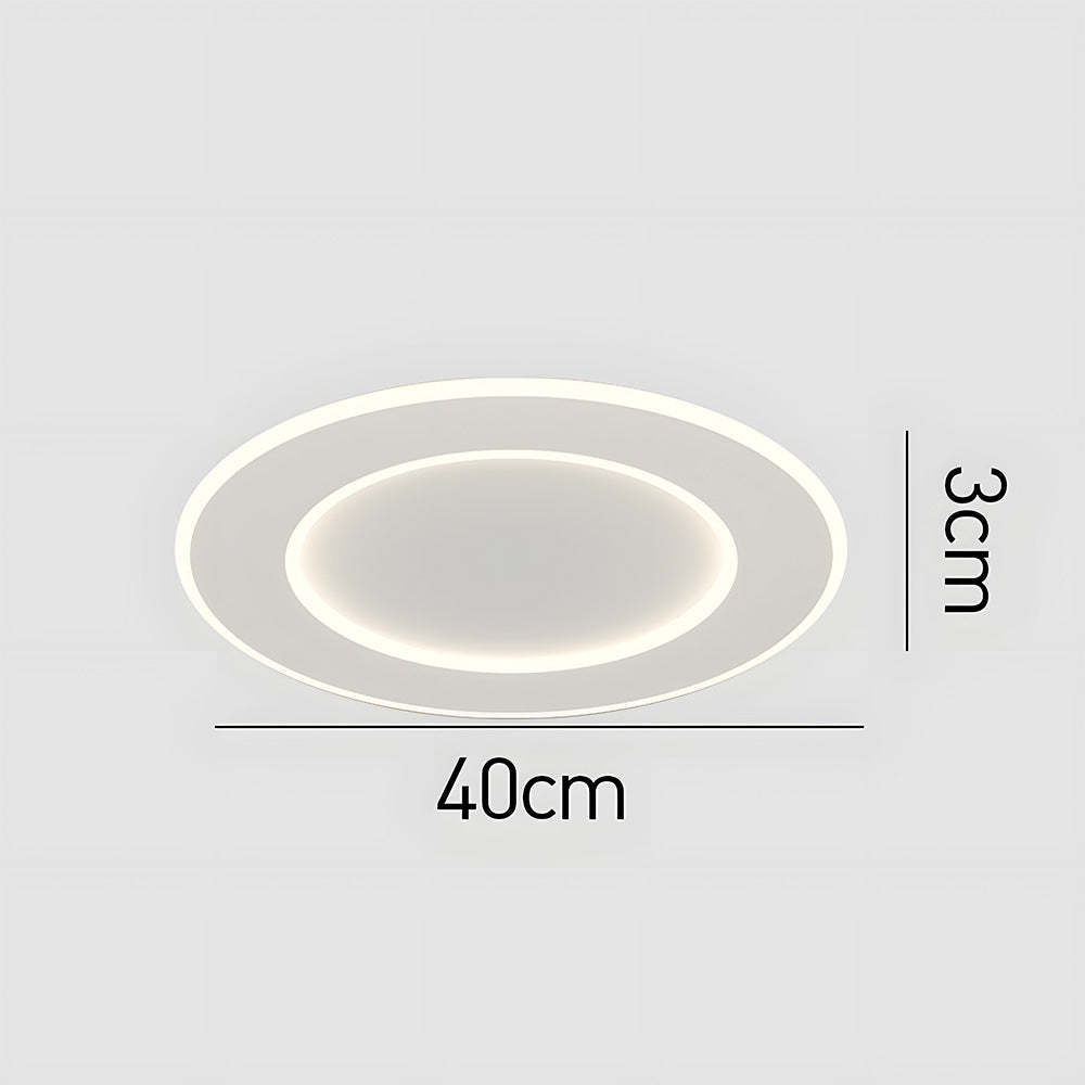 Modern Minimalist White Acrylic LED Ceiling Light for Living Room