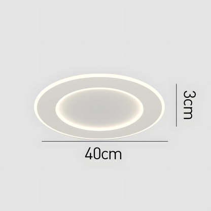 Modern Minimalist White Acrylic LED Ceiling Light for Living Room