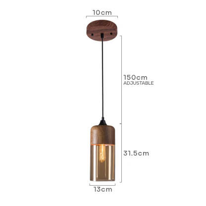 Retro Rustic Brown Organic Dining Room Pendant Lights