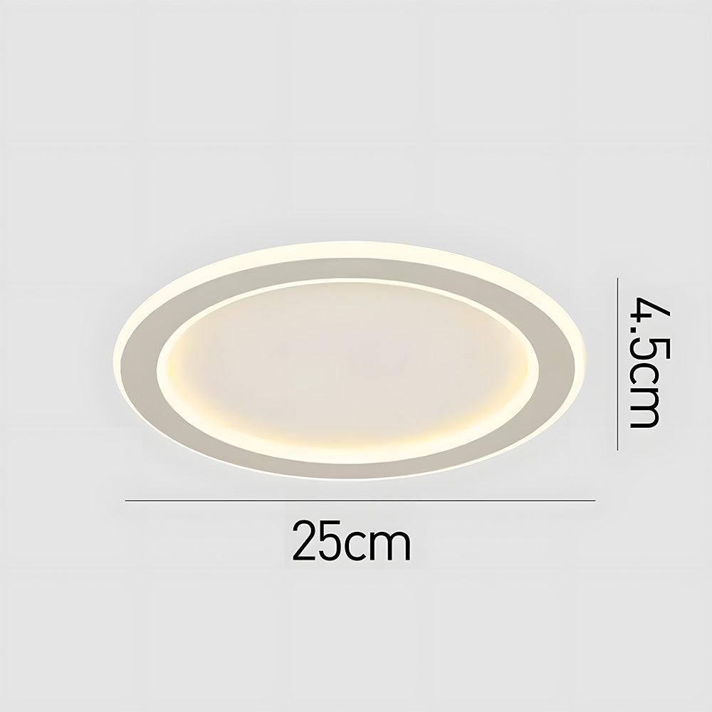 Modern Minimalist White Acrylic LED Ceiling Light for Living Room