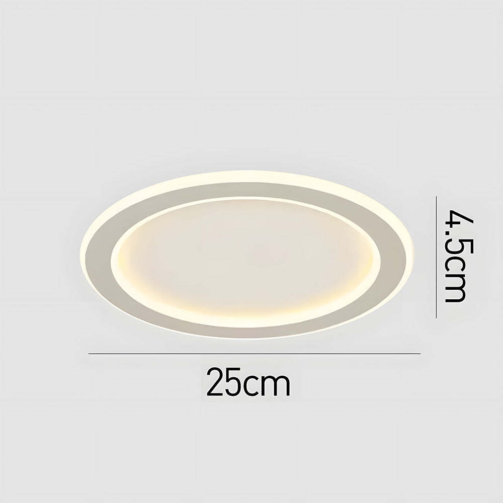 Modern Minimalist White Acrylic LED Ceiling Light for Living Room