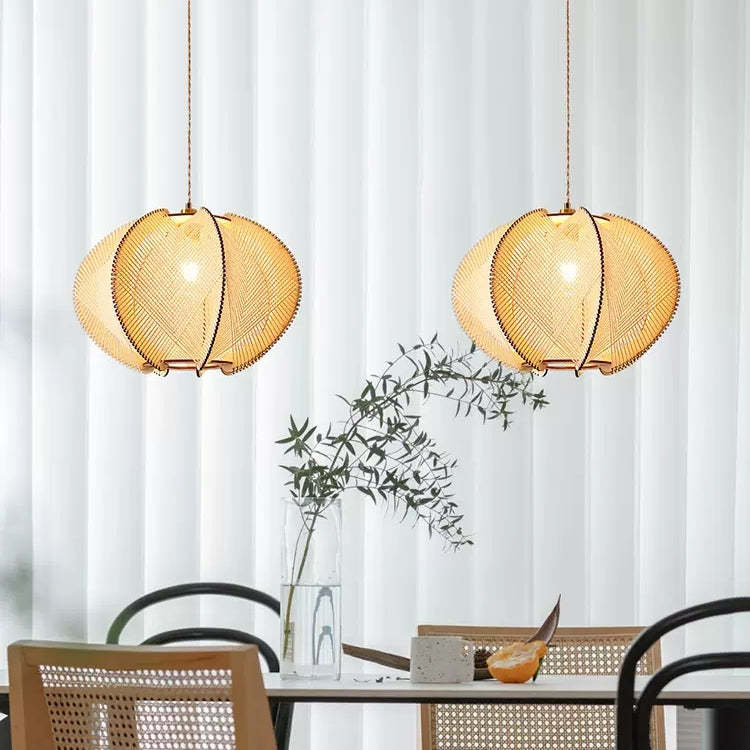 Mid-Century Scandinavian Wood Pendant Lights -Homdiy