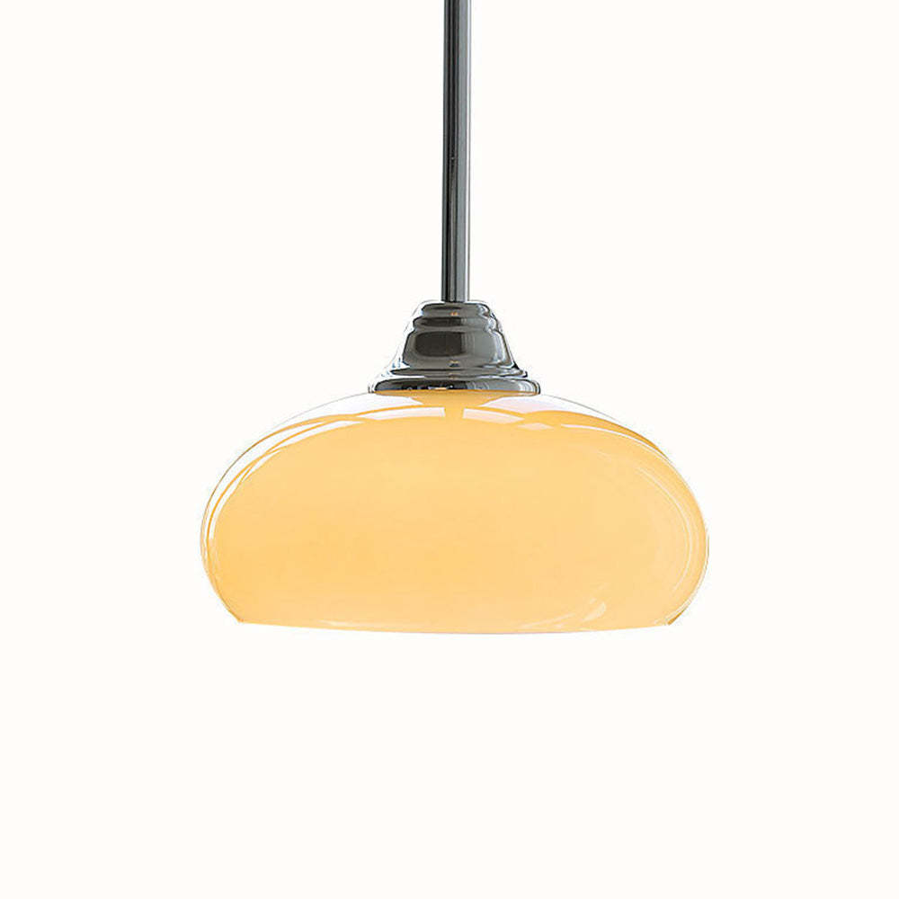 Contemporary Round White Bedside Pendant Lights