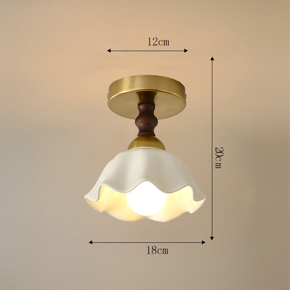 Modern White Globe  Hallway Ceiling Lighting